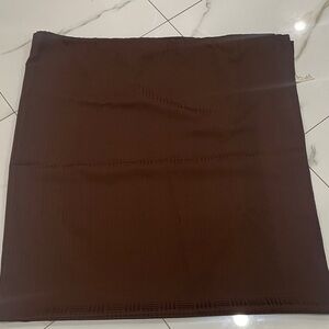 Solid Brown Fabric shower curtain